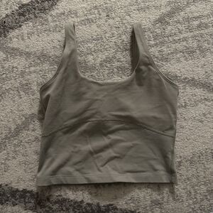 Aritzia TNA Sage Green Sports Tank with Built in Bra